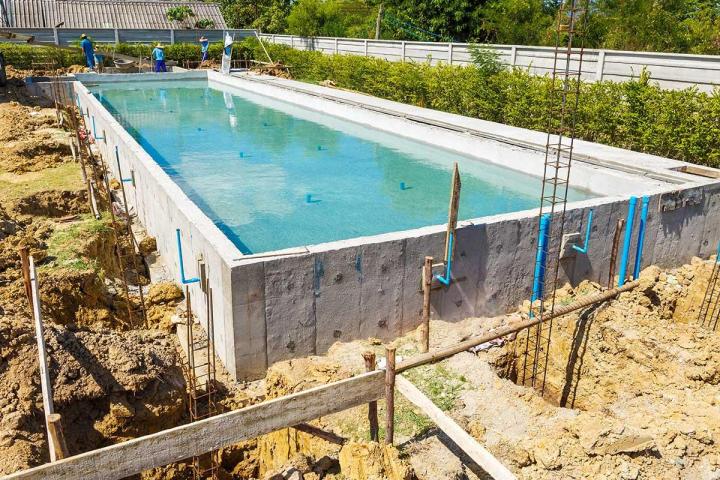 Travaux de construction de piscines Normandie